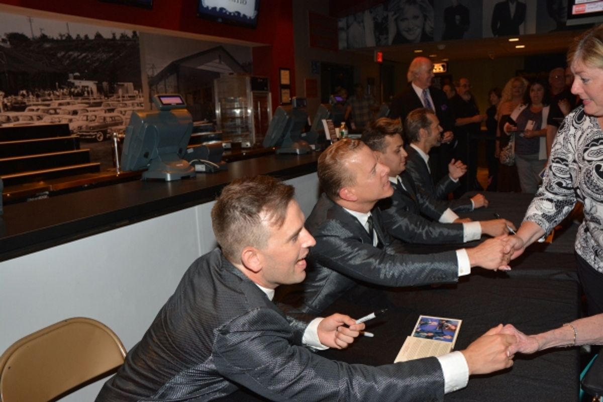 Daniel Reichard, Christian Hoff, Michael Longoria and J. Robert Spencer at 