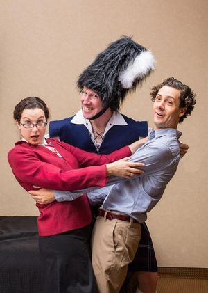 Ethan LaFrance, the Scottish hitman, separates Olivia Shimkus and Jake Simonds Photo