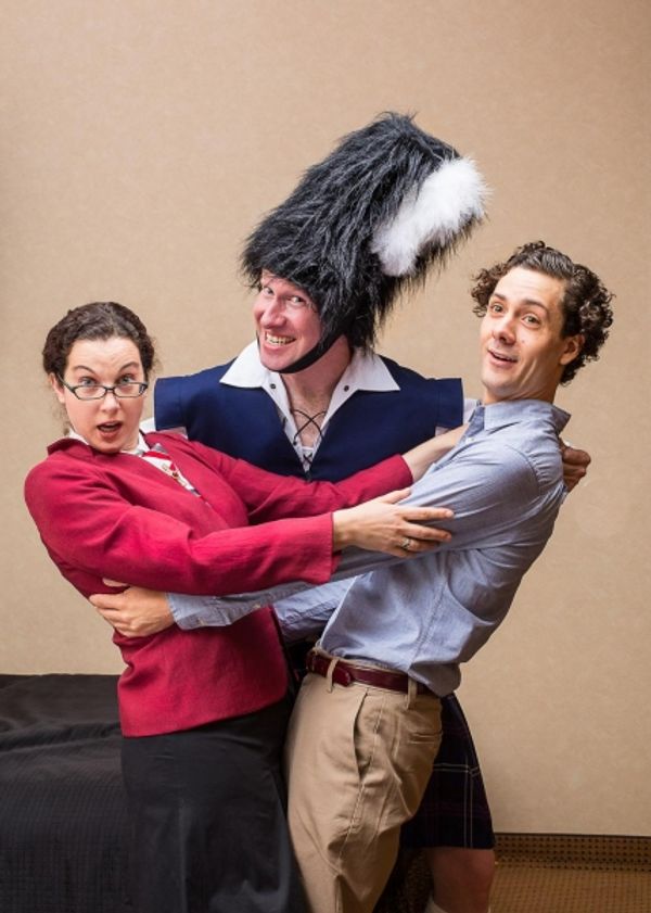 Ethan LaFrance, the Scottish hitman, separates Olivia Shimkus and Jake Simonds Photo