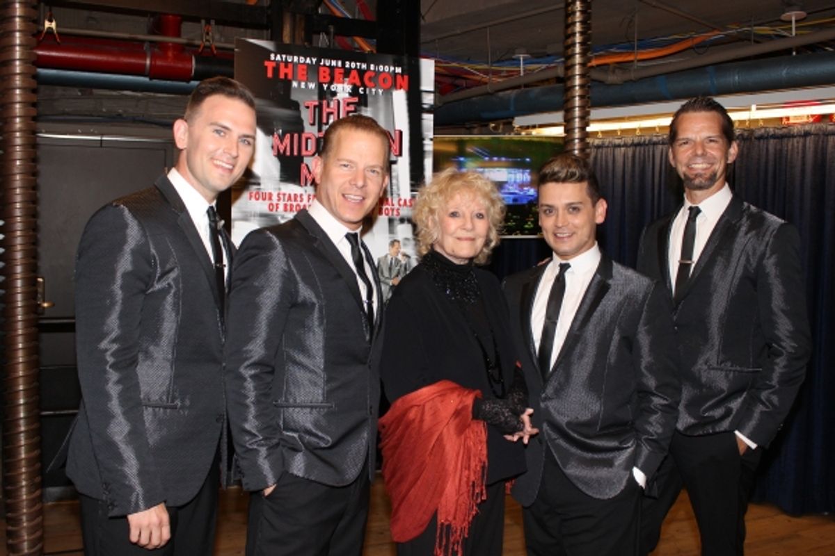 Daniel Reichard, Christian Hoff, Petula Clark, Michael Longoria and J. Robert Spencer at 
