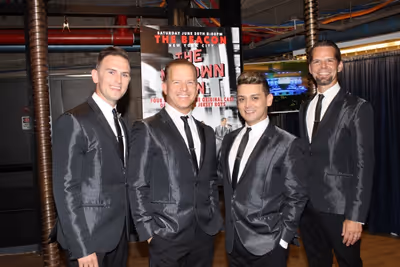 Daniel Reichard, Christian Hoff, Michael Longoria and J. Robert Spencer Photo