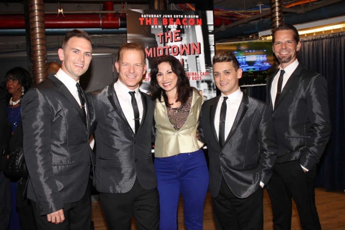 Daniel Reichard, Christian Hoff, Valerie Smaldone, Michael Longoria and J. Robert Spencer at 