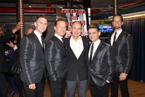 Daniel Reichard, Christian Hoff, Dan Taylor, Michael Longoria and J. Robert Spencer Photo