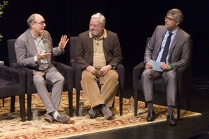 James Lapine, Stephen Sondheim, Mo Rocca Photo