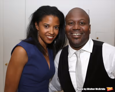 Renee Elise Goldsberry and Tituss Burgess attend ''Parlor Night'' A benefit evening f Photo