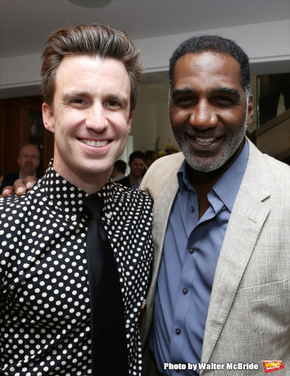 Gavin Creel and Norm Lewis attends ''Parlor Night'' A benefit evening for The Broadway Inspirational Voices Outreach Program at the home of Roy and Jenny Neiderhoffer on June 22, 2015 in New York City. at 