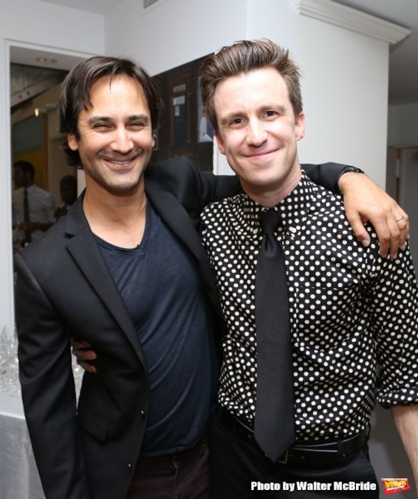Robbie Routh and Gavin Creel attend ''Parlor Night'' A benefit evening for The Broadw Photo