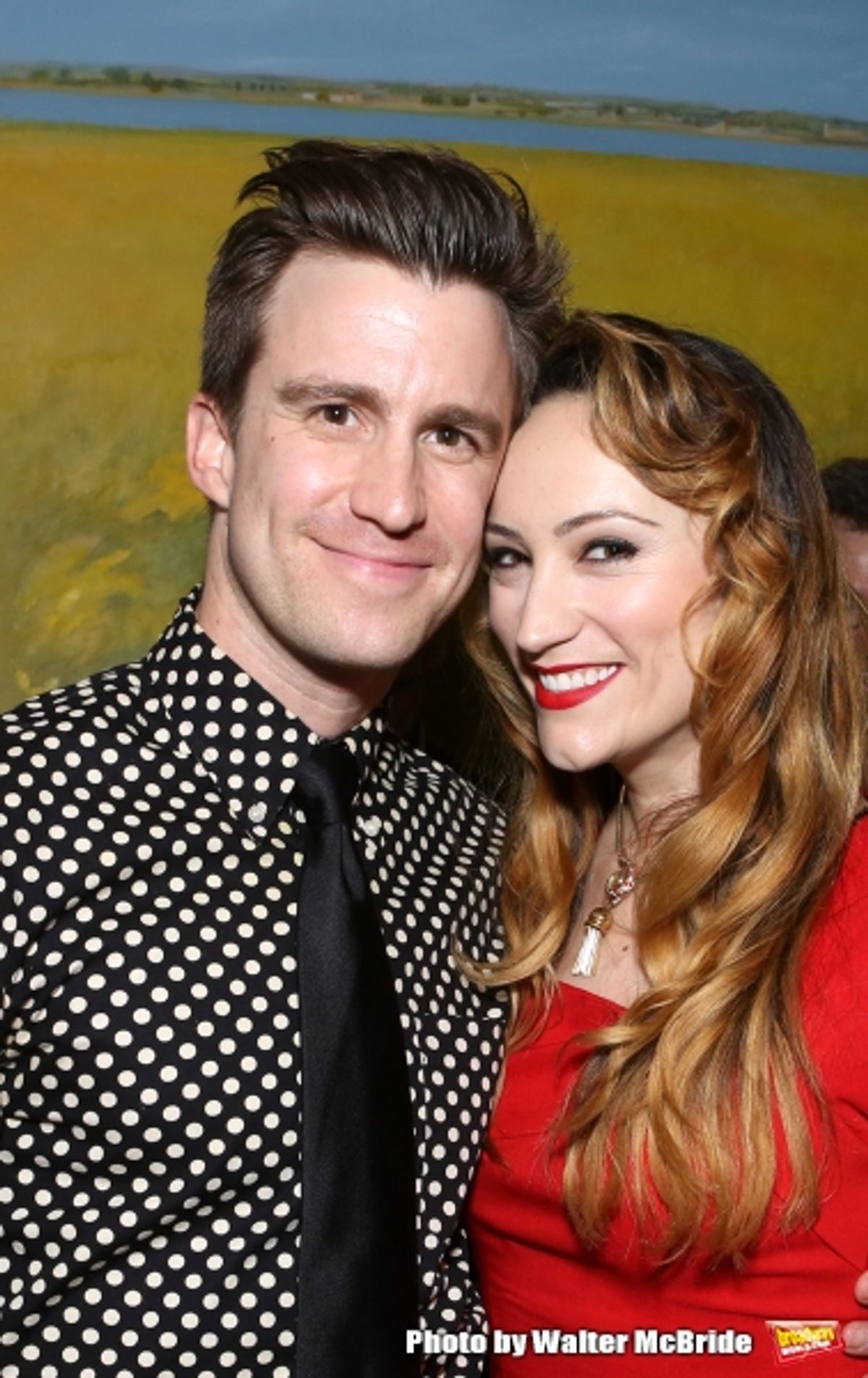 Gavin Creel and Eden Espinosa attend ''Parlor Night'' A benefit evening for The Broadway Inspirational Voices Outreach Program at the home of Roy and Jenny Neiderhoffer on June 22, 2015 in New York City. at 