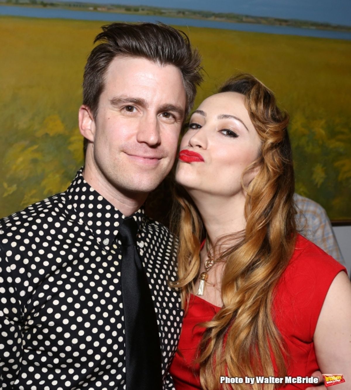 Gavin Creel and Eden Espinosa attend ''Parlor Night'' A benefit evening for The Broadway Inspirational Voices Outreach Program at the home of Roy and Jenny Neiderhoffer on June 22, 2015 in New York City. at 