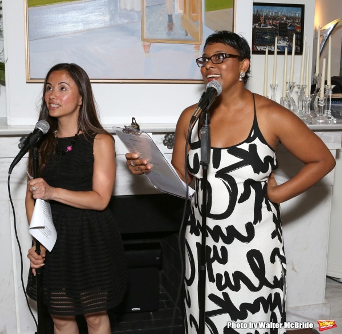 Di Ana Pisarri and Schele Williams attend ''Parlor Night'' A benefit evening for The Broadway Inspirational Voices Outreach Program at the home of Roy and Jenny Neiderhoffer on June 22, 2015 in New York City. at 