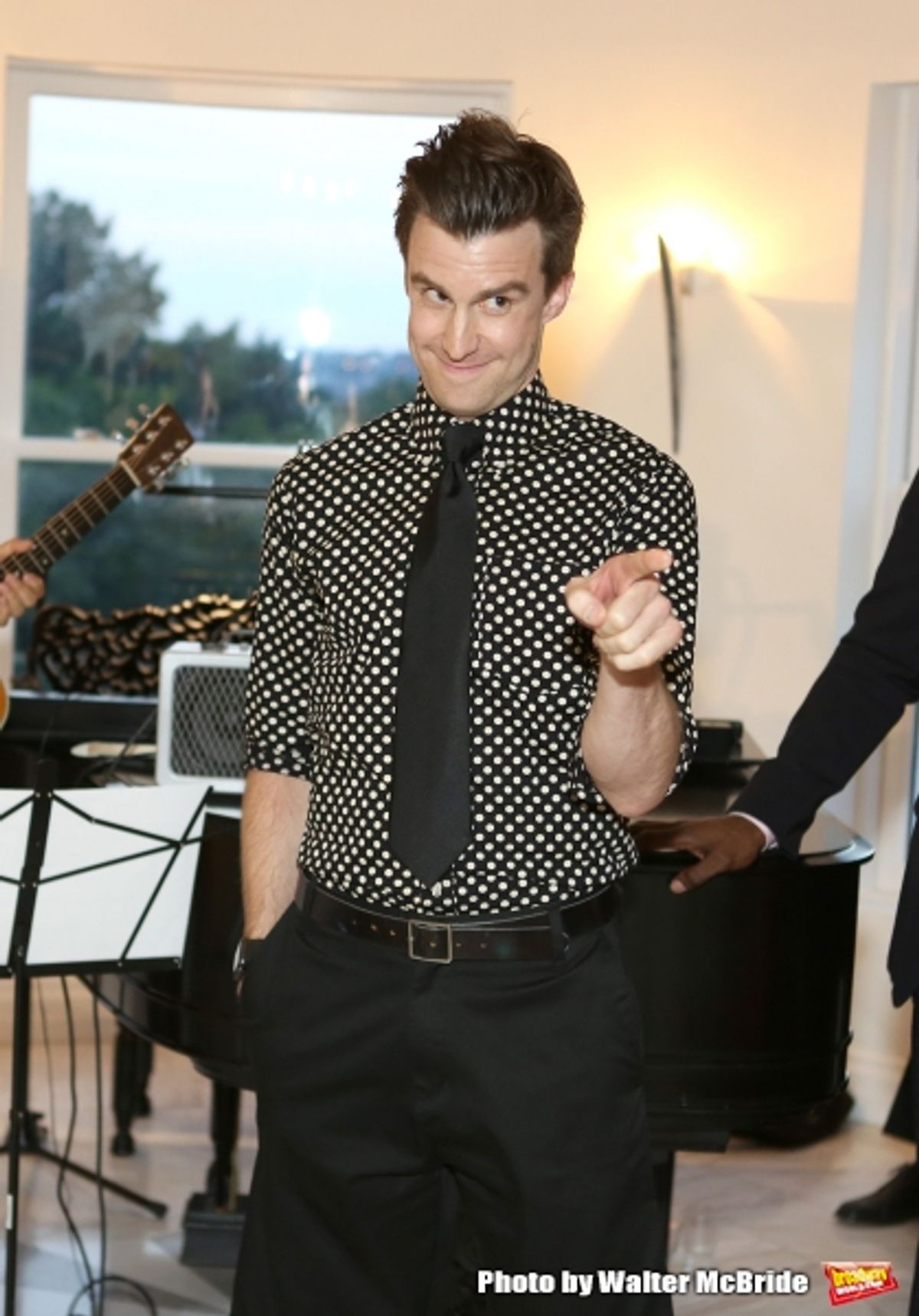 Gavin Creel performs at ''Parlor Night'' A benefit evening for The Broadway Inspirational Voices Outreach Program at the home of Roy and Jenny Neiderhoffer on June 22, 2015 in New York City. at 