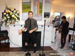 Gavin Creel and Robbie Routh perform at ''Parlor Night'' A benefit evening for The Br Photo