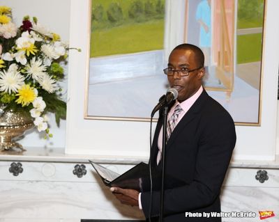 Michael McElroy performs at ''Parlor Night'' A benefit evening for The Broadway Inspi Photo