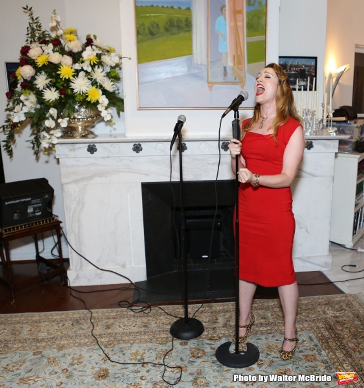 Eden Espinosa performs at ''Parlor Night'' A benefit evening for The Broadway Inspirational Voices Outreach Program at the home of Roy and Jenny Neiderhoffer on June 22, 2015 in New York City. at 
