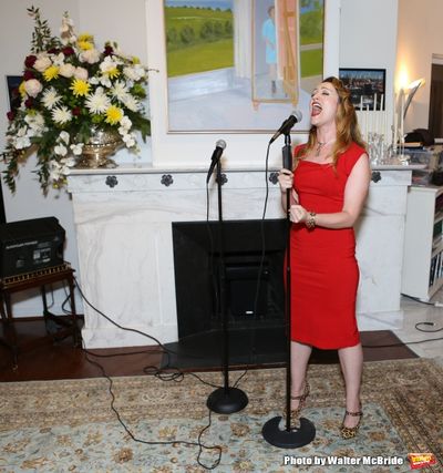 Eden Espinosa performs at ''Parlor Night'' A benefit evening for The Broadway Inspira Photo