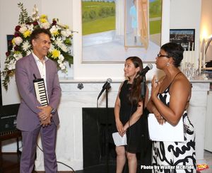 Brian Stokes Mitchell, Di Ana Pisarri and Schele Williams attend ''Parlor Night'' A b Photo
