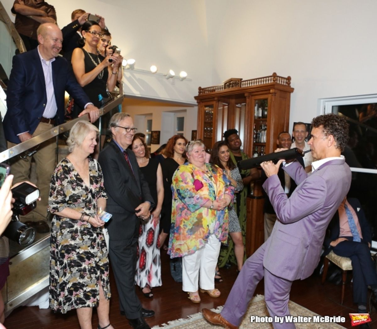 Brian Stokes Mitchell performs at the ''Parlor Night'' A benefit evening for The Broadway Inspirational Voices Outreach Program at the home of Roy and Jenny Neiderhoffer on June 22, 2015 in New York City. at 