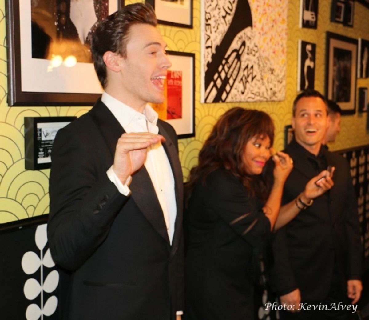Erich Bergen, Melanie Taylor and Chris Dilley at 