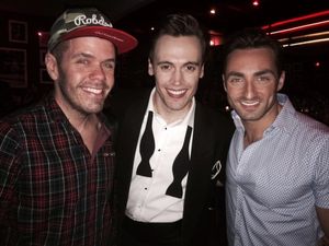 Perez Hilton, Erich Bergen and Scott Nevins @ BroadwayWorld Perez Hilton, Erich Bergen and Scott Nevins Photo
