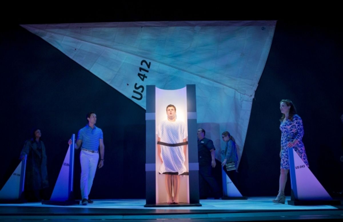 Aaron Lazar, Jonathan Groff, Ana Gasteyer at 