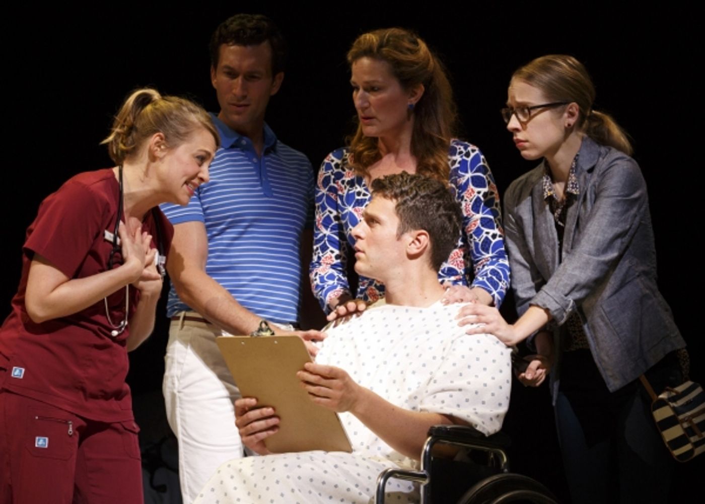 Photo Flash: First Look at Jonathan Groff, Ana Gasteyer & More in Encores! Off-Center's A NEW BRAIN  Image