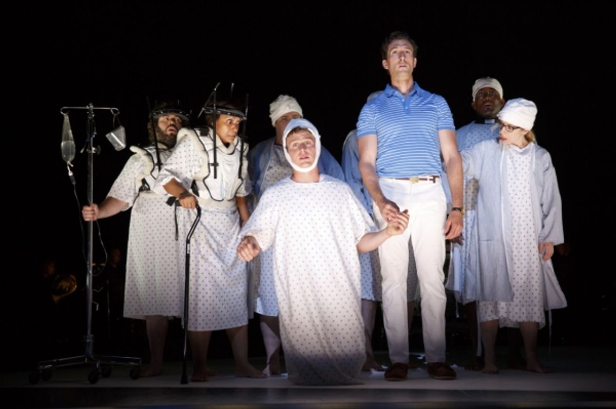 Jonathan Groff, Aaron Lazar & Cast at 