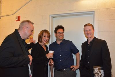 Michael Sommers, Jana Robbins, Jason Zinoman and Jeff Kready Photo