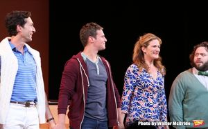 Aaron Lazar, Jonathan Groff, Ana Gasteyer and Dan Fogler Photo