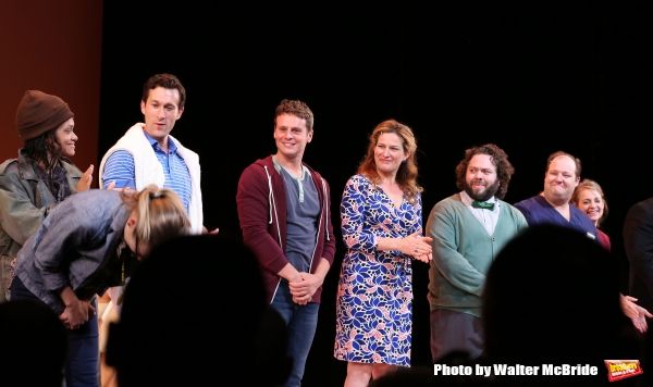 Rema Webb, Aaron Lazar, Jonathan Groff, Ana Gasteyer, Dan Fogler, Josh Lamon and Jenn Photo