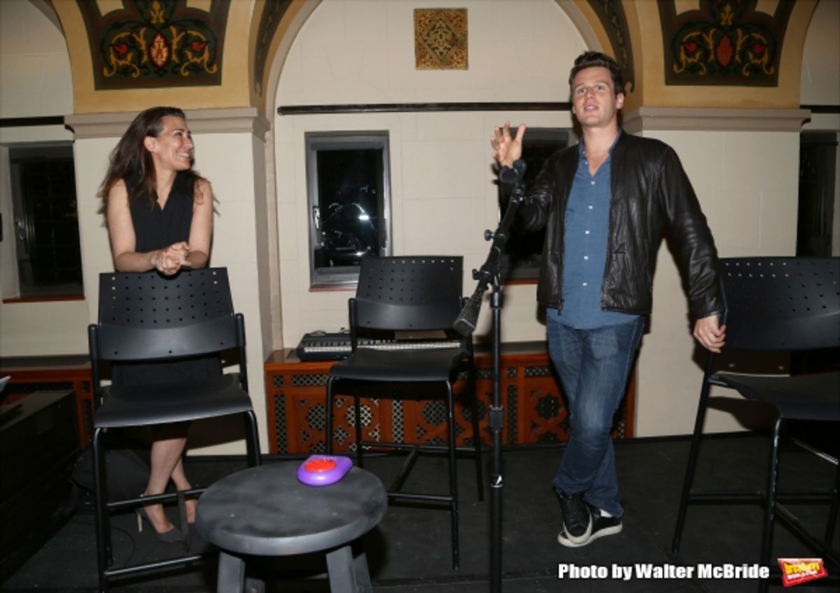 Jeanine Tesori and Jonathan Groff at 