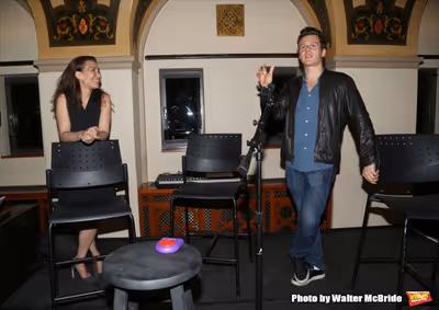 Jeanine Tesori and Jonathan Groff Photo