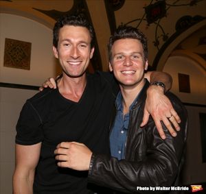 Aaron Lazar and Jonathan Groff @ BroadwayWorld Aaron Lazar and Jonathan Groff Photo