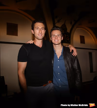 Aaron Lazar and Jonathan Groff Photo