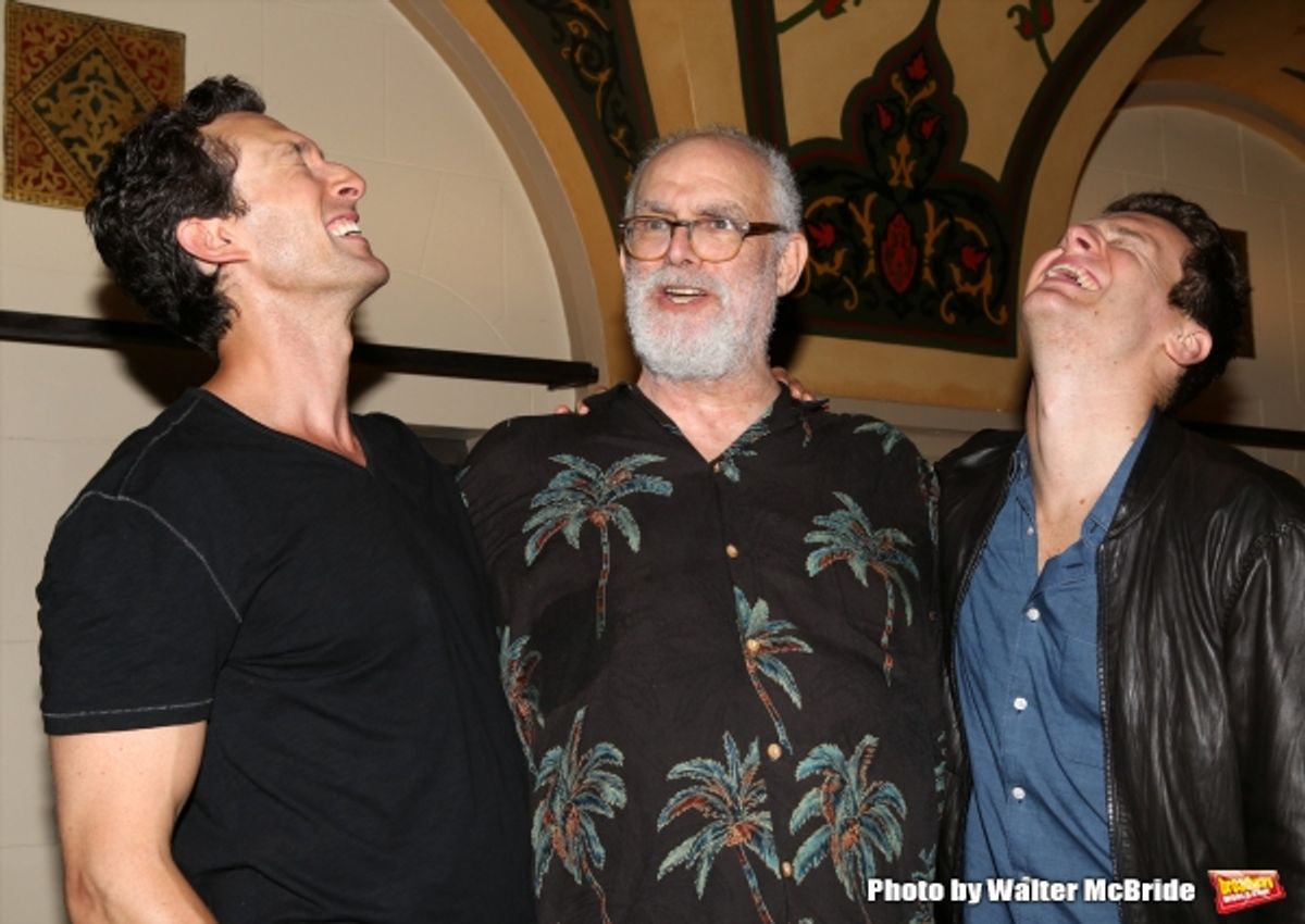 Aaron Lazar, William Finn and Jonathan Groff at 