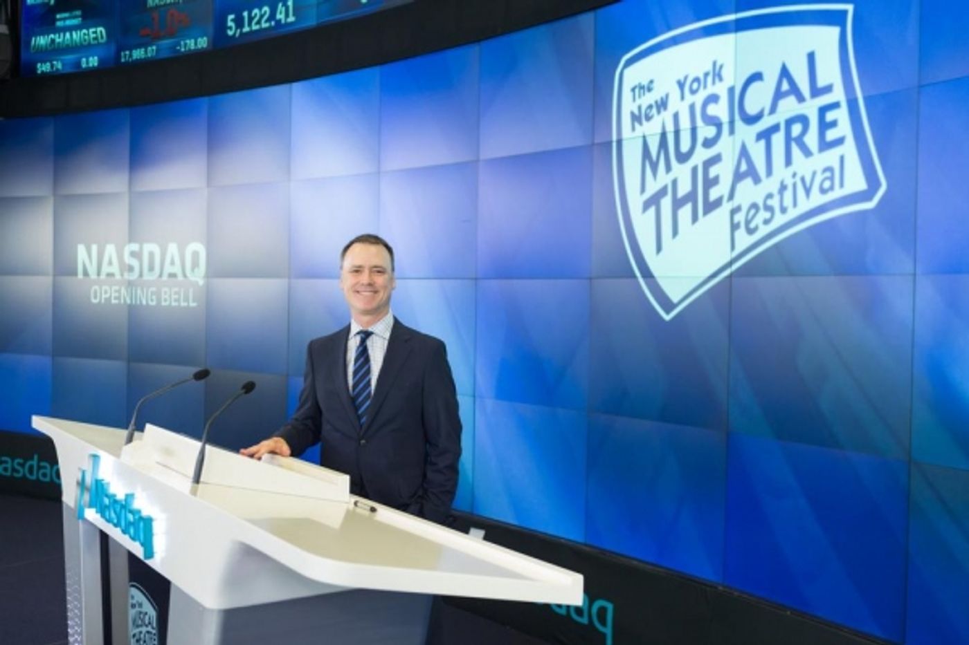 Photo Flash: NYMF Rings the NASDAQ Opening Bell  Image