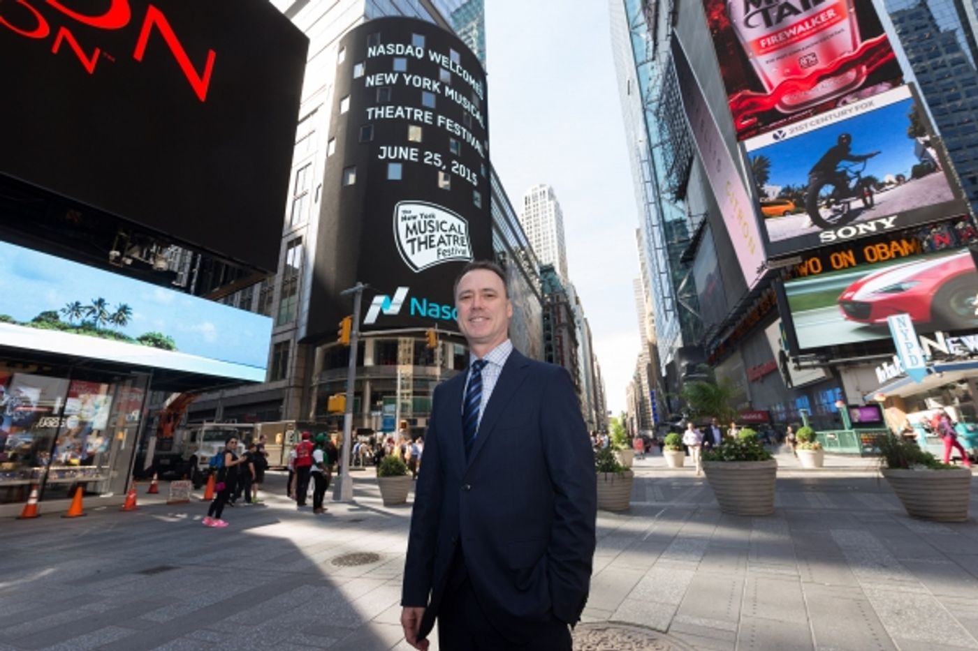 Photo Flash: NYMF Rings the NASDAQ Opening Bell  Image