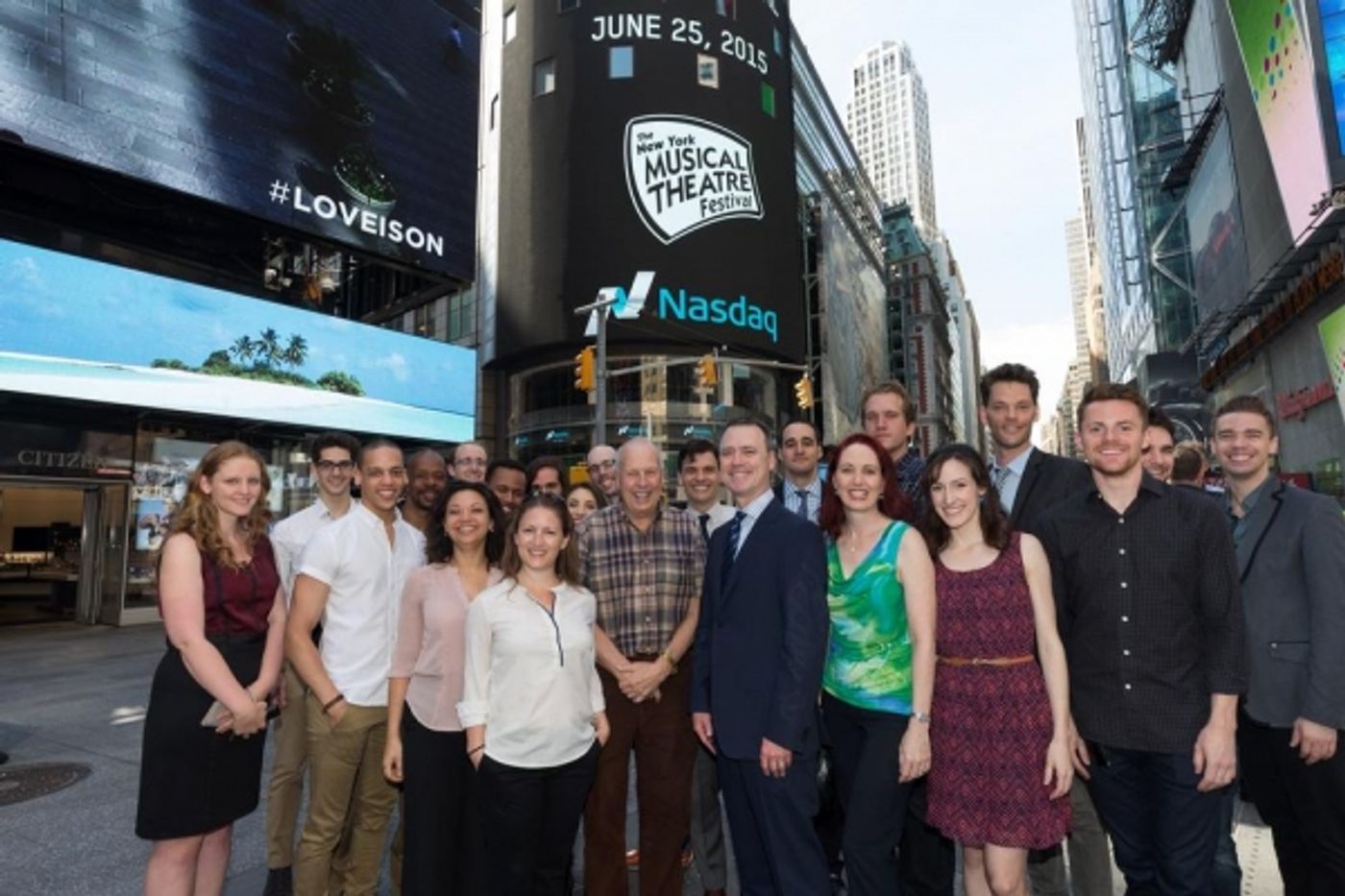 Photo Flash: NYMF Rings the NASDAQ Opening Bell  Image