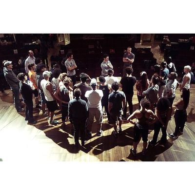 Lin-Manuel Miranda and Hamilton company Photo