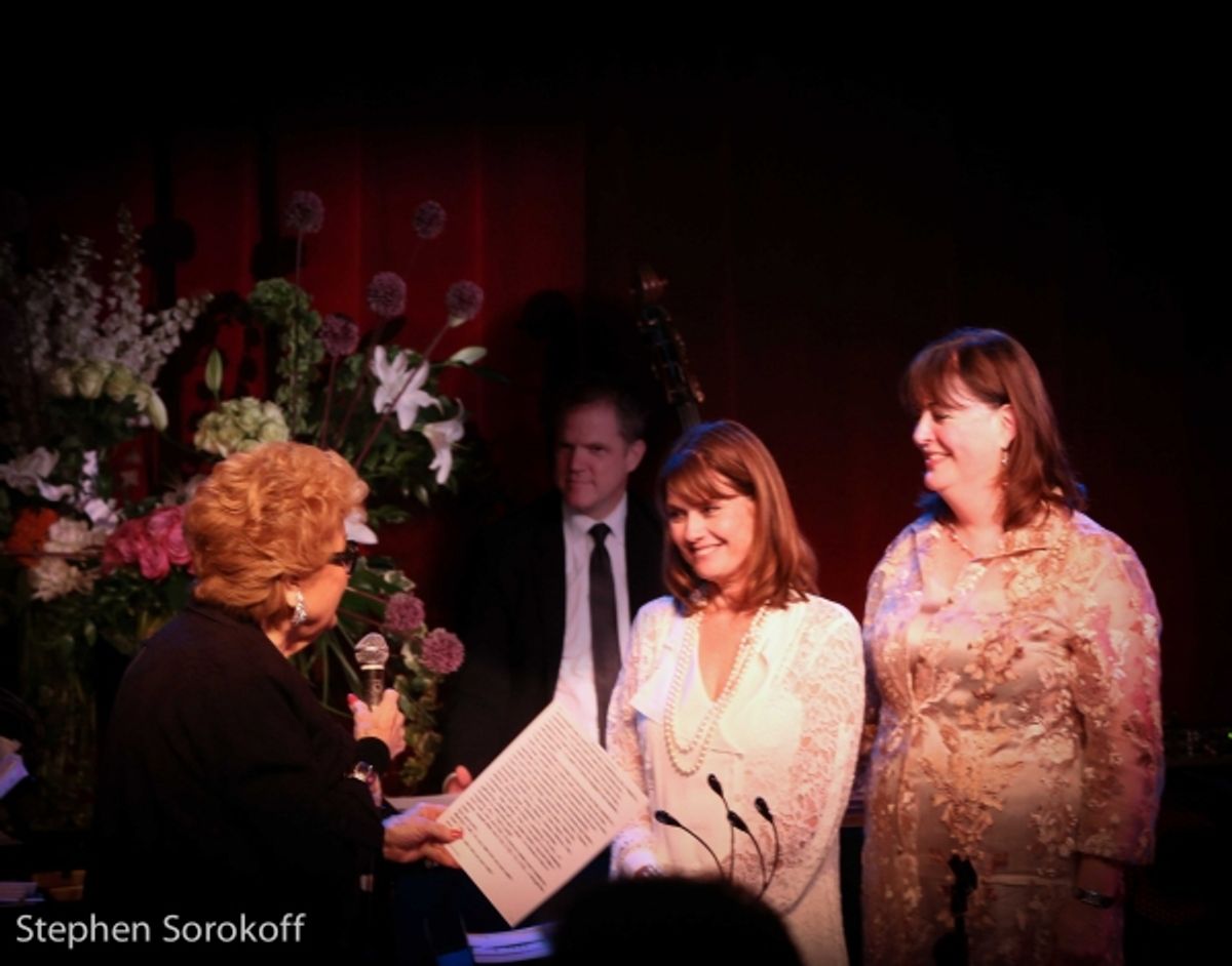 Marilyn Maye, Kari Strand, Ann Hampton Callaway at 