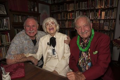 Event producer, Dale Hindman, Carol Channing and Magic Castle Founder, Milt Larsen Photo