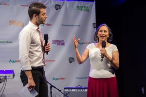 Justin Guarini, Noemi de la Puente @ BroadwayWorld Justin Guarini, Noemi de la Puente Photo