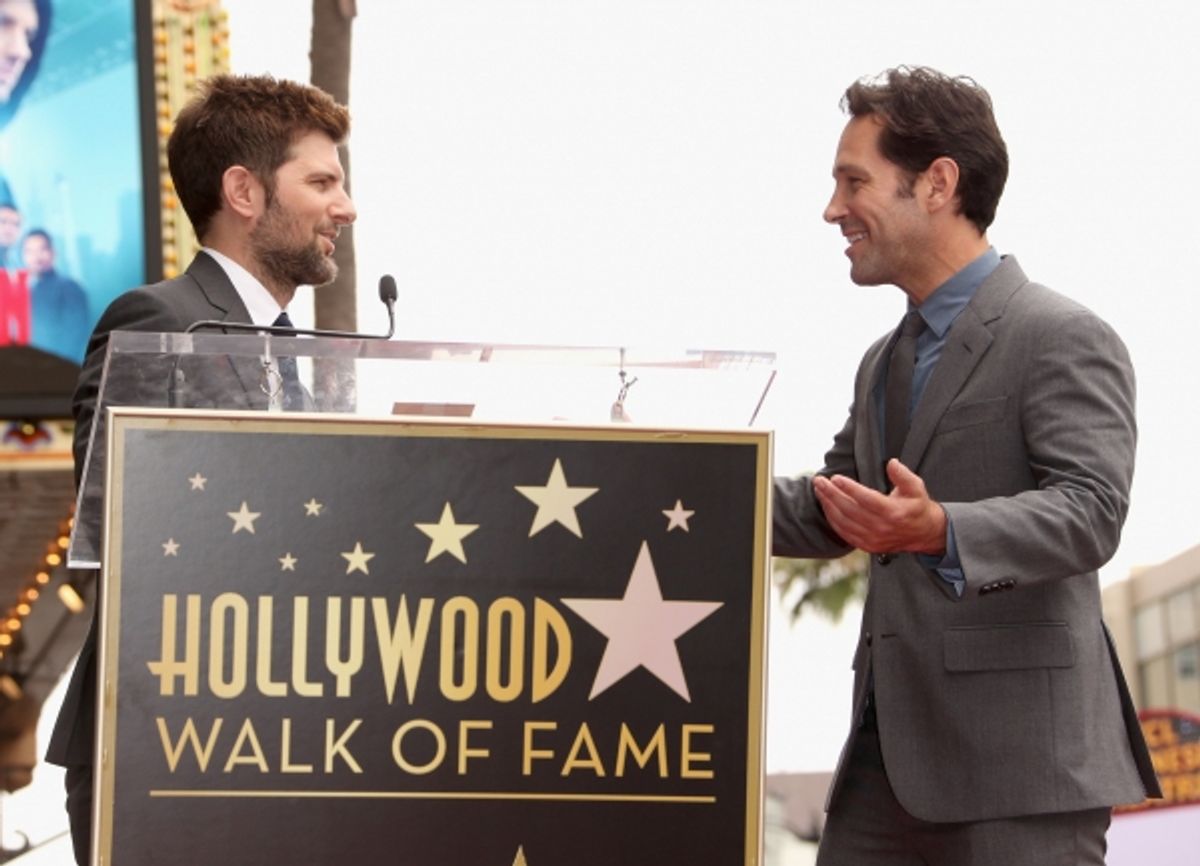 Adam Scott, Paul Rudd at 