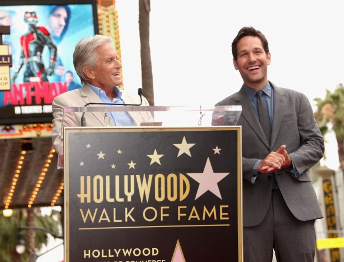 Michael Douglas honors actor Paul Rudd at 