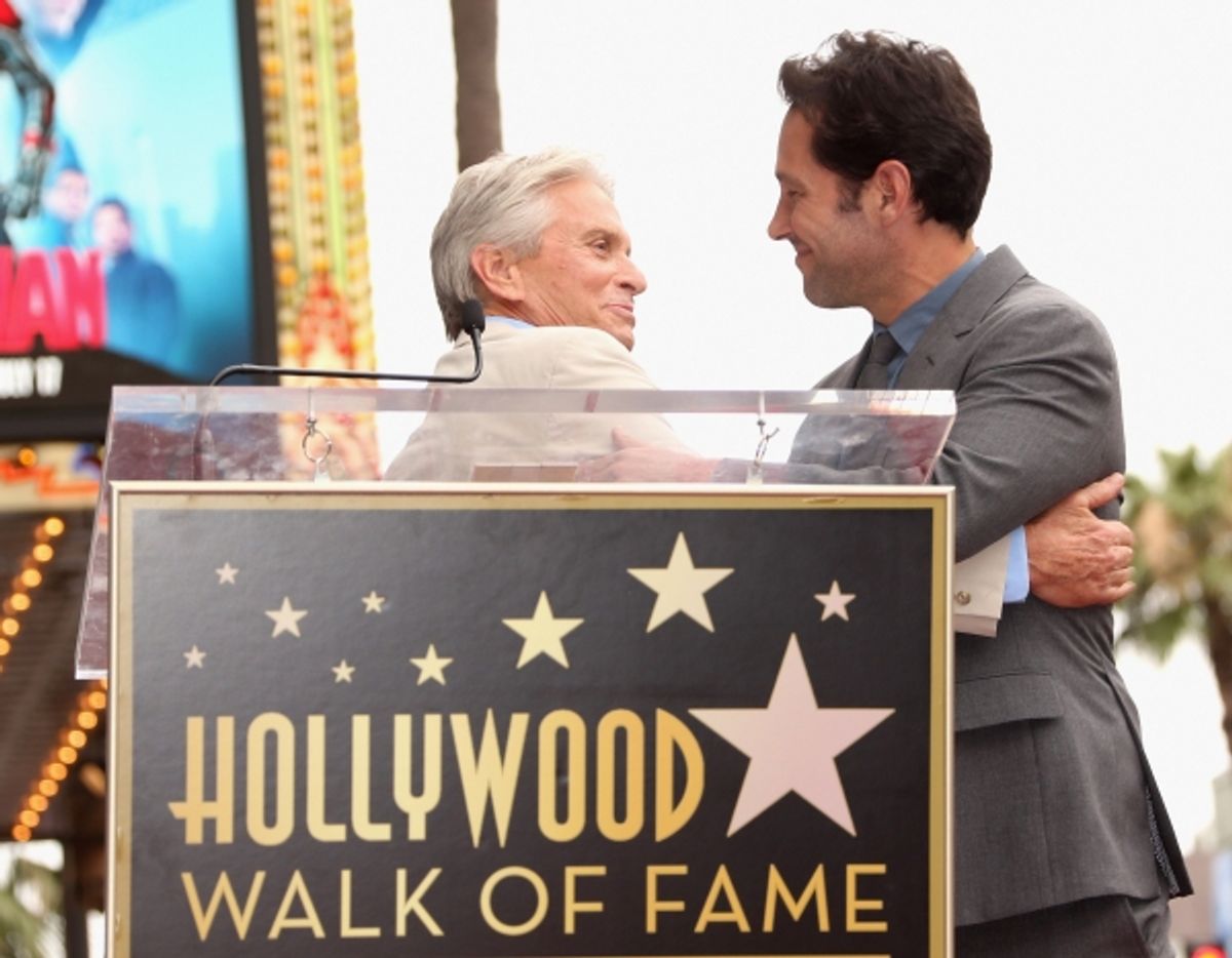 Michael Douglas honors actor Paul Rudd at 