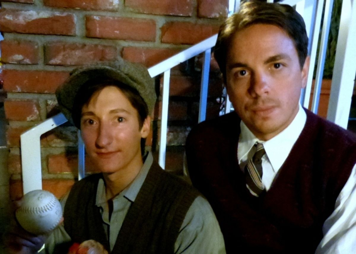 Performer and Louis Politan portray brothers Eugene and Stanley Jerome at 