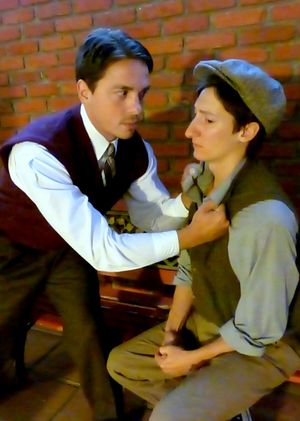 Stanley (Louis Politan) tries to reason with his brother Eugene Photo