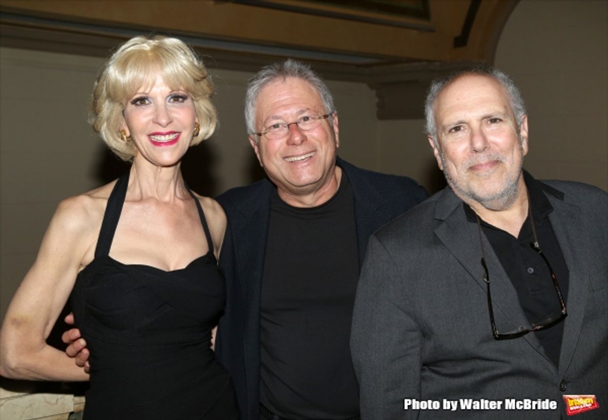 Ellen Greene, Alan Menken and Lee Wilkof at 