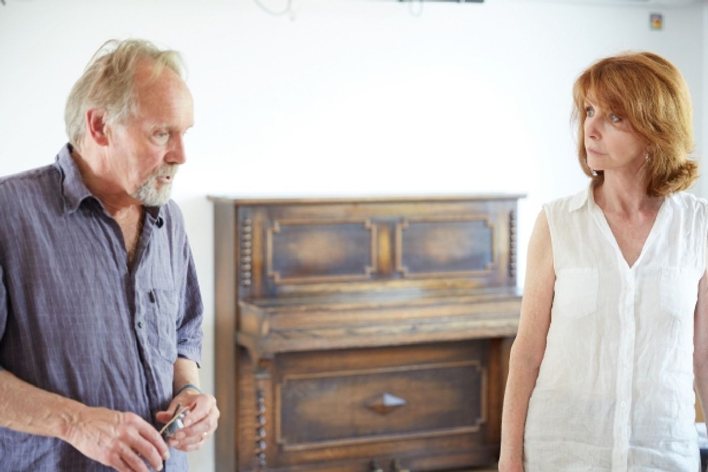 Photo Flash: In Rehearsal with the Cast of THE GATHERED LEAVES at Park Theatre  Image