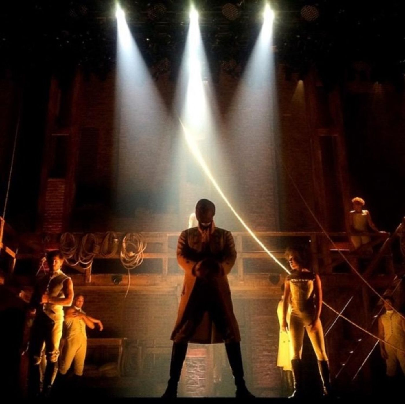 Photo Flash: Epic Sneak Peek at HAMILTON's First Broadway Tech Rehearsal Photo Flash: Epic Sneak Peek at HAMILTON's First Broadway Tech Rehearsal Image