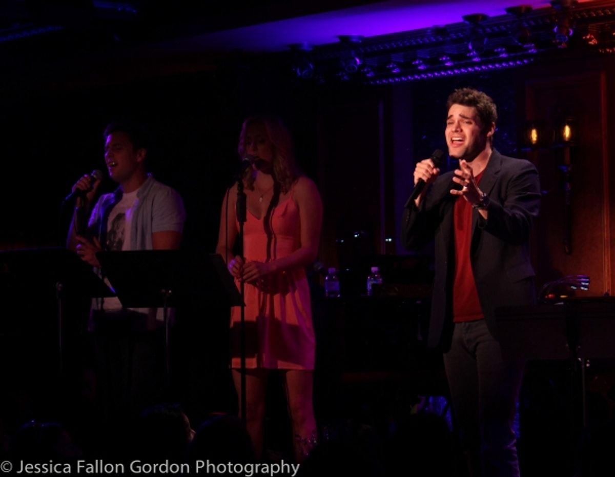 Josh Tolle, Ginna Le Vine and Jeremy Jordan at 